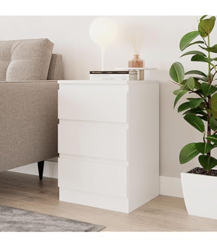 IKEA KOPPANG ホワイト 3段チェスト IKEA KOPPANG Chest of 3 Drawers, 90x83 cm, White : Amazon.co.uk